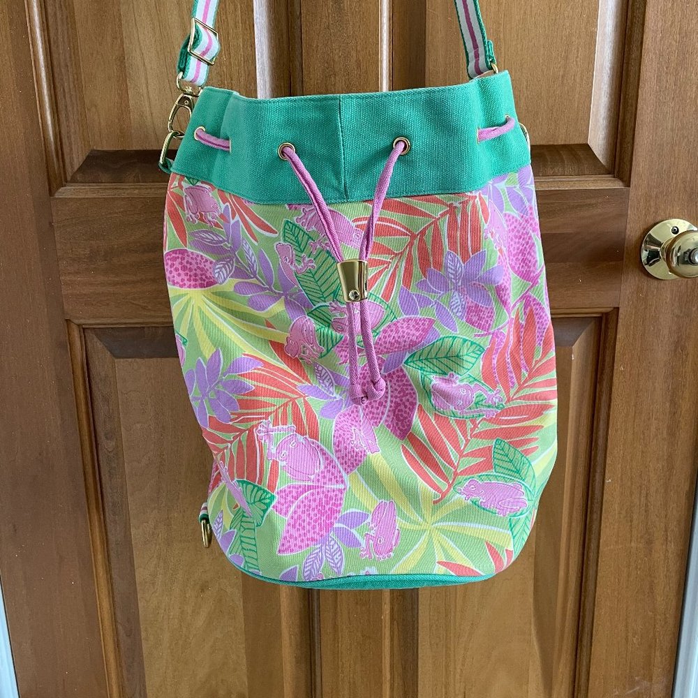 PRICE DROP ! Lily Pulitzer Canvas Beach Bag